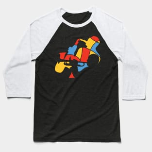 Saxophone and Trumpet Musicians Abstract Style Baseball T-Shirt